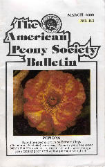 Image of First Page of The American Peony Society Bulletin Article